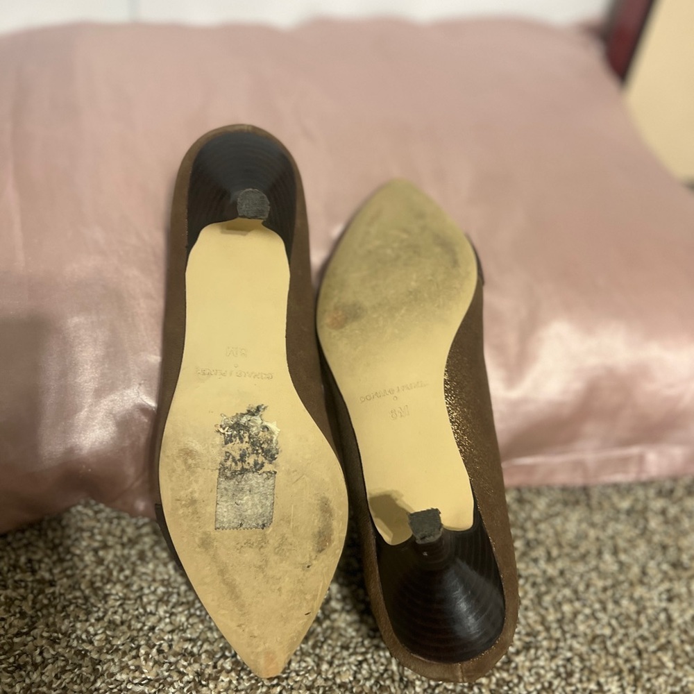 PreOwned Woman’s Donald J Pliner Giasp-Vmvm size 8. Dark Brown/Bronze - Picture 3 of 5